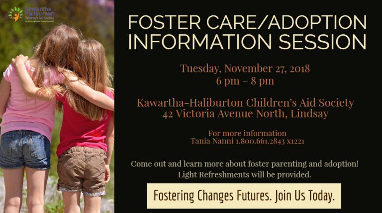 Foster Care Adoption Info Sessions Nov 27 2
